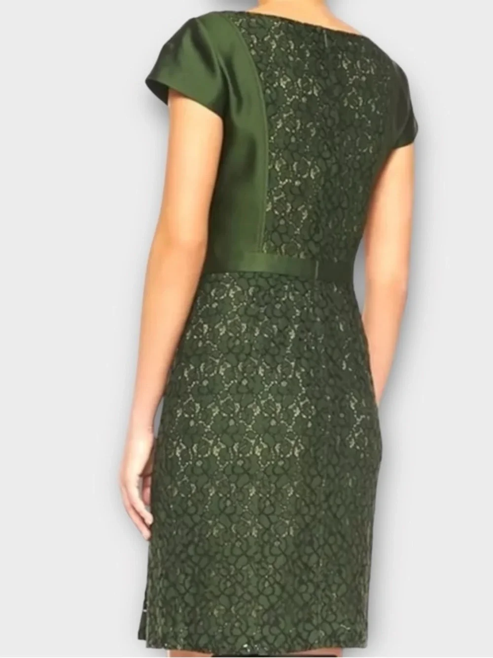 Tory Burch Mariana Lace Dress 6 Douglas Fir Green Old Money